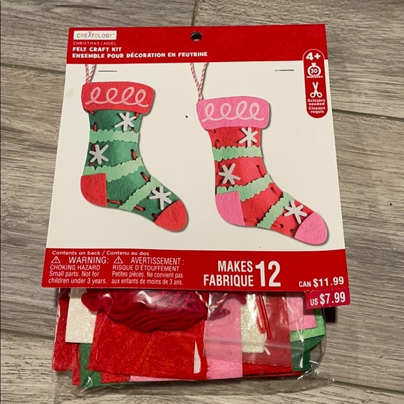 Creatology Holiday Creatology Christmas Felt Stocking Craft Kit